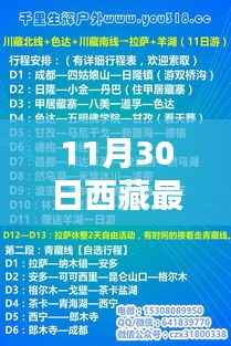 西藏进藏动态更新,最新资讯11月30日