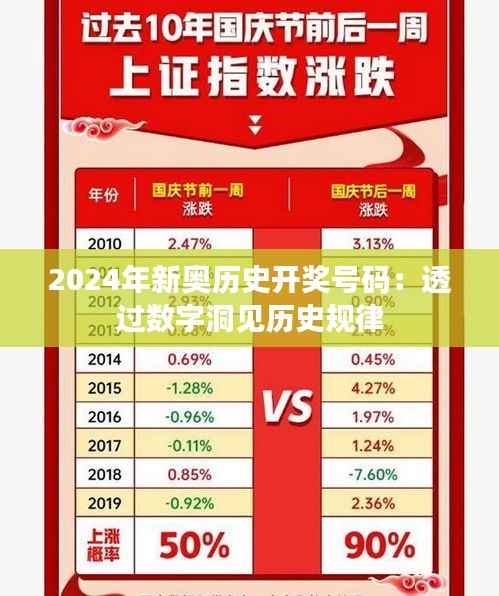2024年新奥历史开奖号码:透过数字洞见历史规律